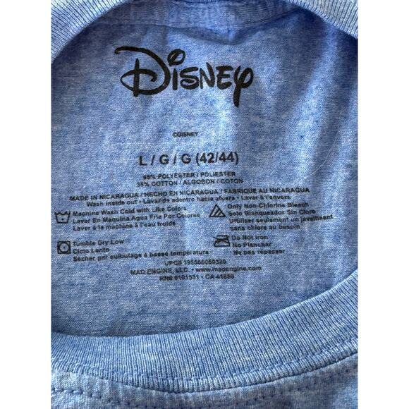 Disney Lilo & Stitch “I Tried” Blue Graphic Tee Unisex Size Large - Picture 2 of 3